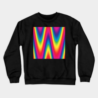 Groovy Psychedelic Zig Zags Crewneck Sweatshirt